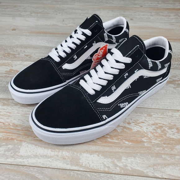 Vans Old Skool Logo Sidewall Black and White - Picture 7 of 7